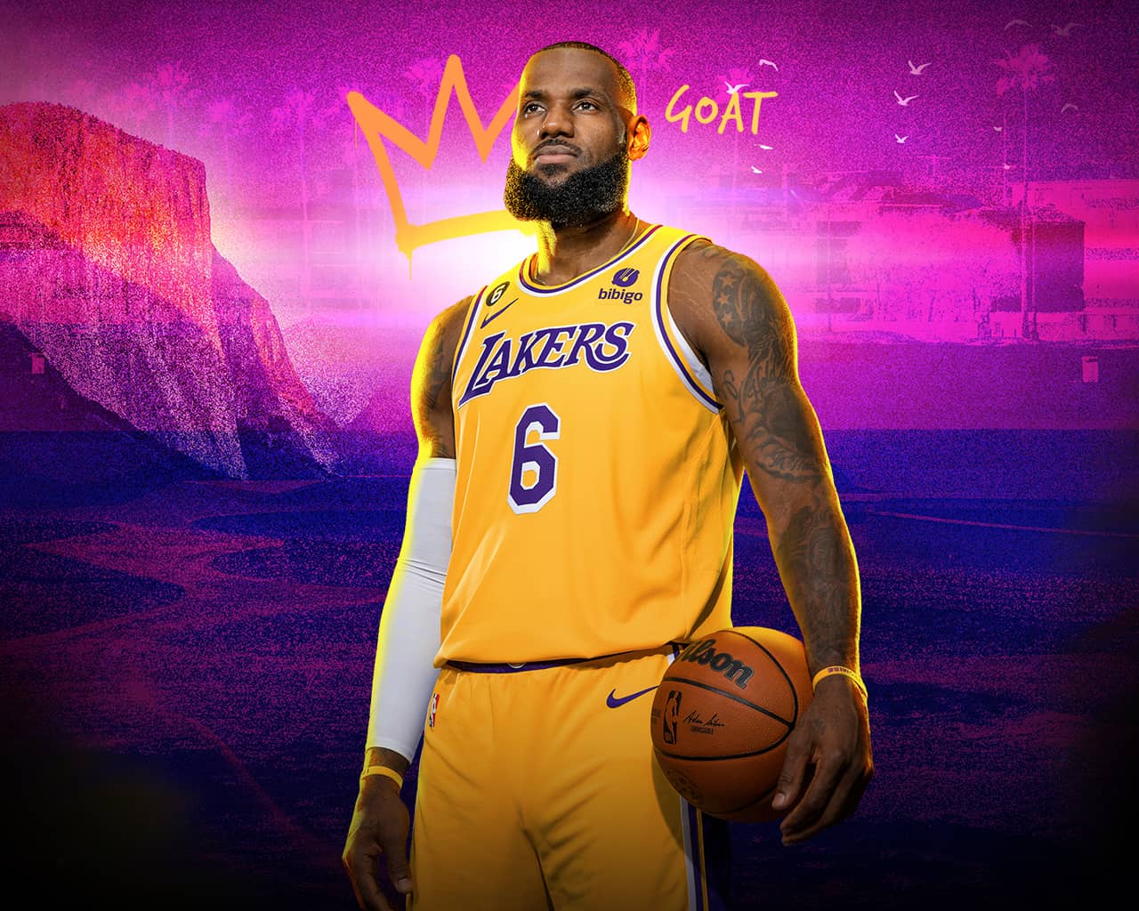 Wallpaper LeBron James Los Angeles Lakers